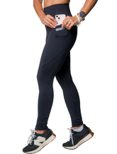 LEGGINGS WITH SIDE POCKET BLACK