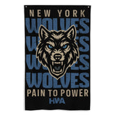 NY Wolves x HWA | PAIN TO POWER FLAG