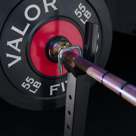 Squat & Bench Press Stand w/ Plate Storage & Bar Catch