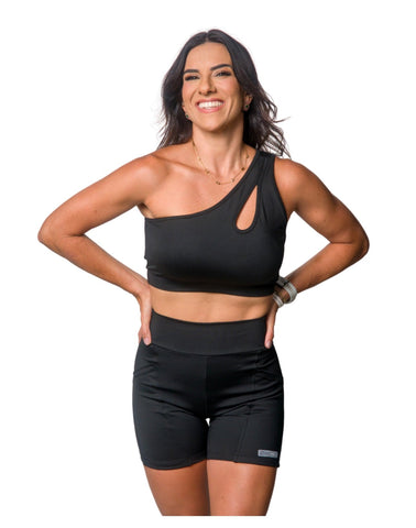 SPORT BRA DROP BLACKOUT BLACK