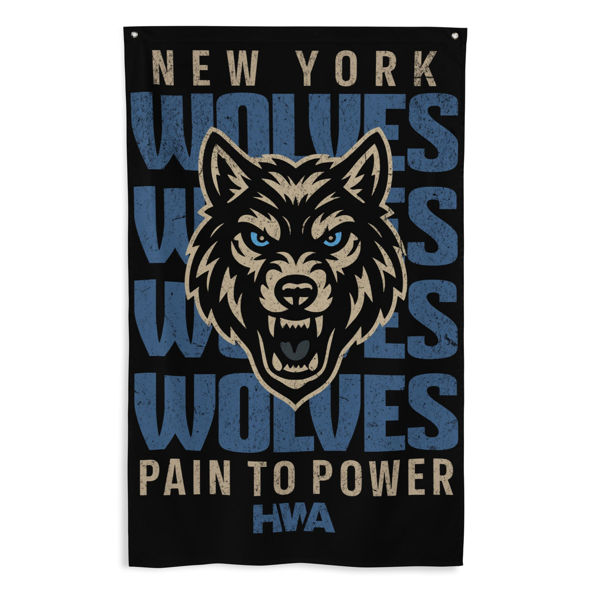 NY Wolves x HWA | PAIN TO POWER FLAG