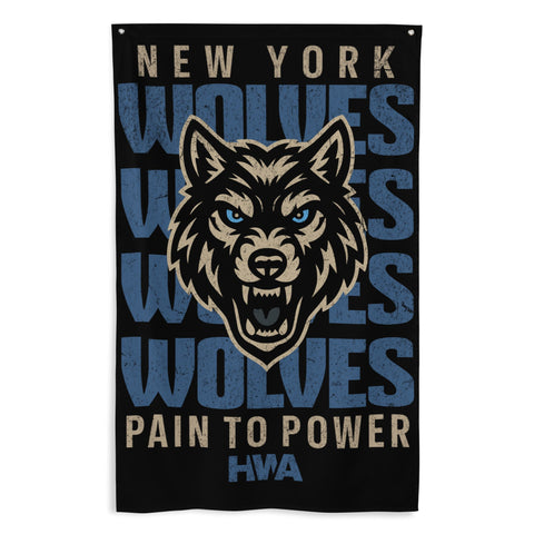 NY Wolves x HWA | PAIN TO POWER FLAG