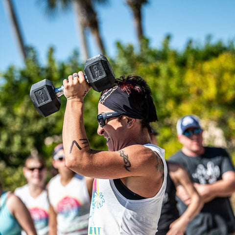 Rubber Coated Hex Dumbbells (3-70lbs)