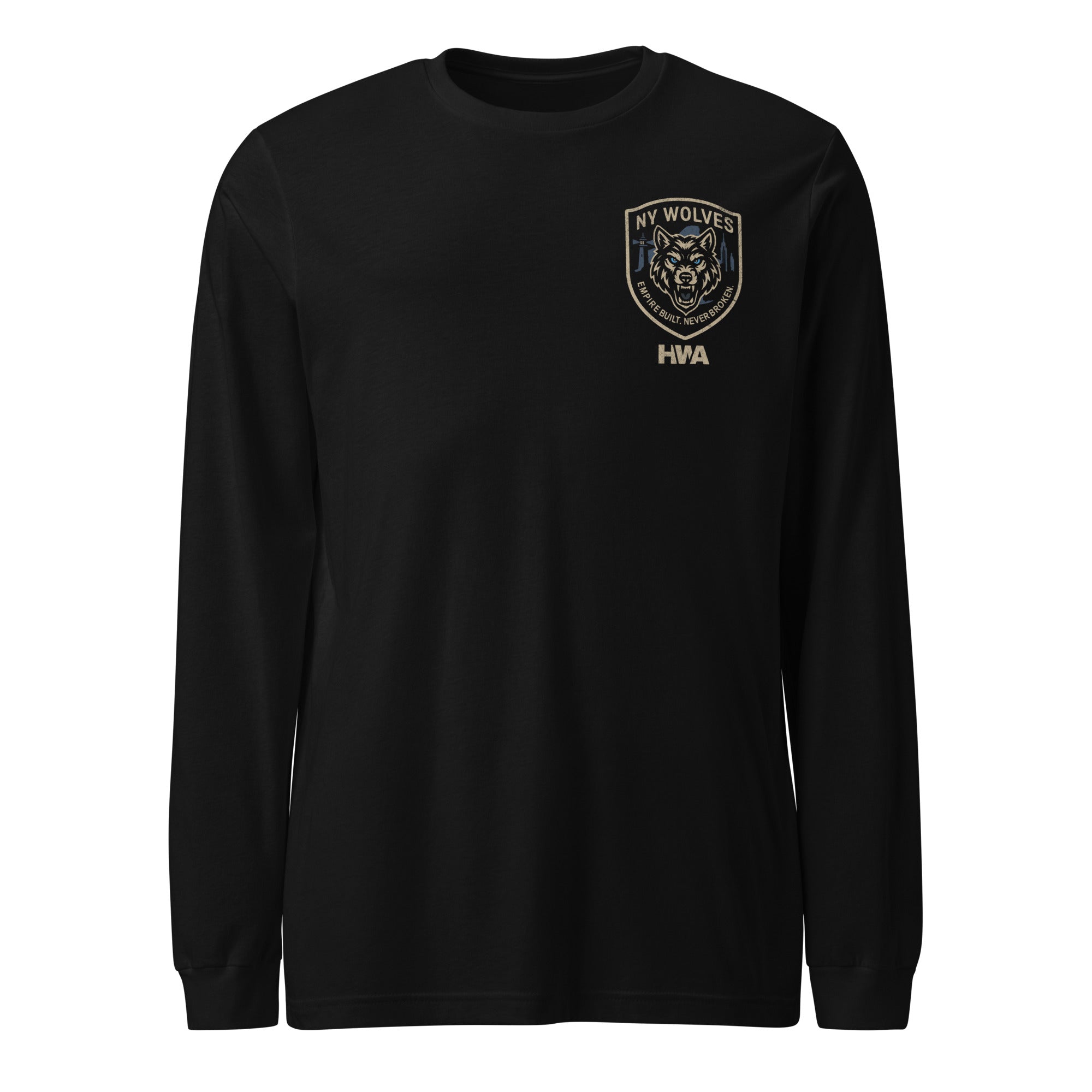 SHIELD LONG SLEEVE TEE | NY WOLVES x HWA | UNISEX