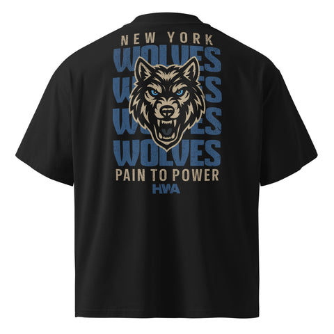 PAIN TO POWER OVERSIZED TEE | NY WOLVES x HWA