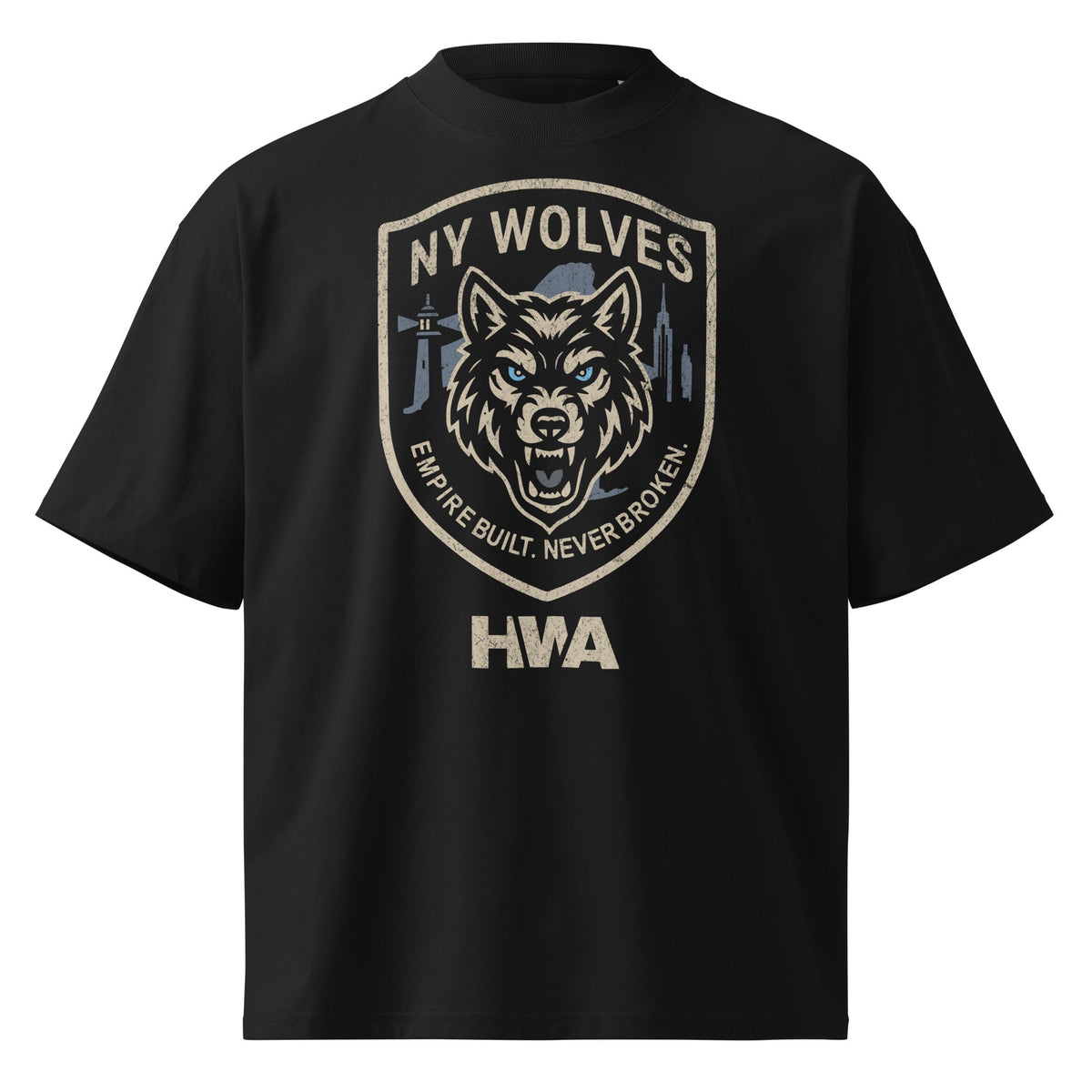 SHIELD OVERSIZED TEE | NY WOLVES x HWA