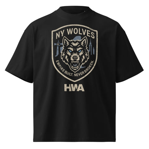 SHIELD OVERSIZED TEE | NY WOLVES x HWA